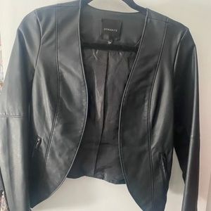 Dynamite black fake leather jacket